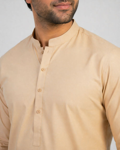 Beige Kurta (Cotton)
